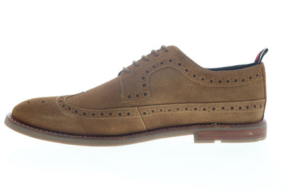 Ben Sherman Birk Long Wing BNM00025 Mens Brown Suede Wingtip Oxfords Shoes