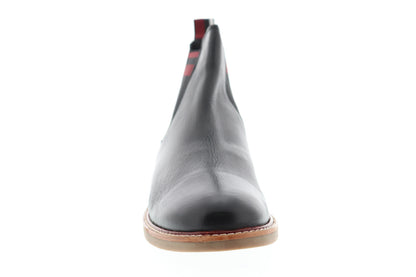 Ben Sherman Brent Chukka BNM00155 Mens Black Leather Slip On Chelsea Boots