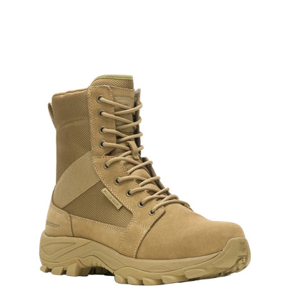 Bates Fuse Side Zip Waterproof E06509 Mens Brown Wide Leather Tactical Boots
