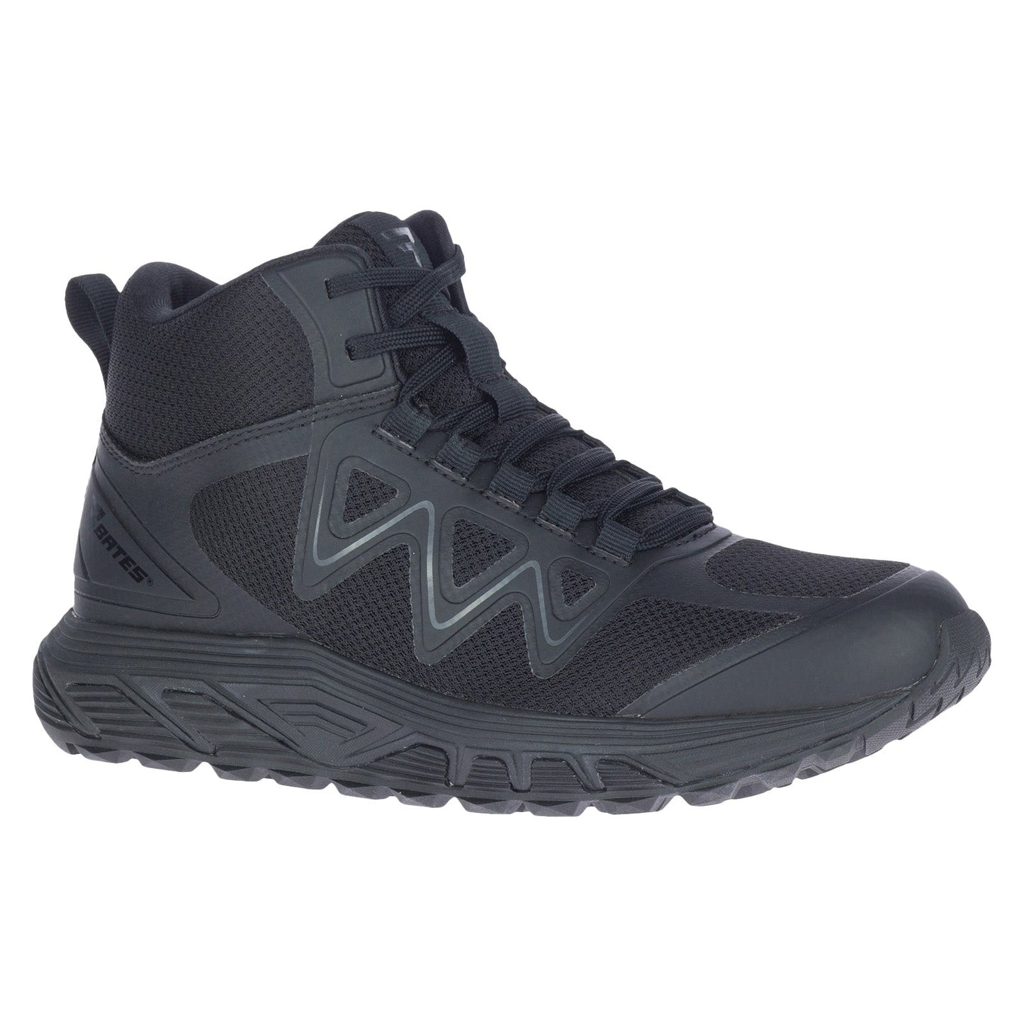 Bates Rush Mid E01140 Womens Black Mesh Lace Up Tactical Boots