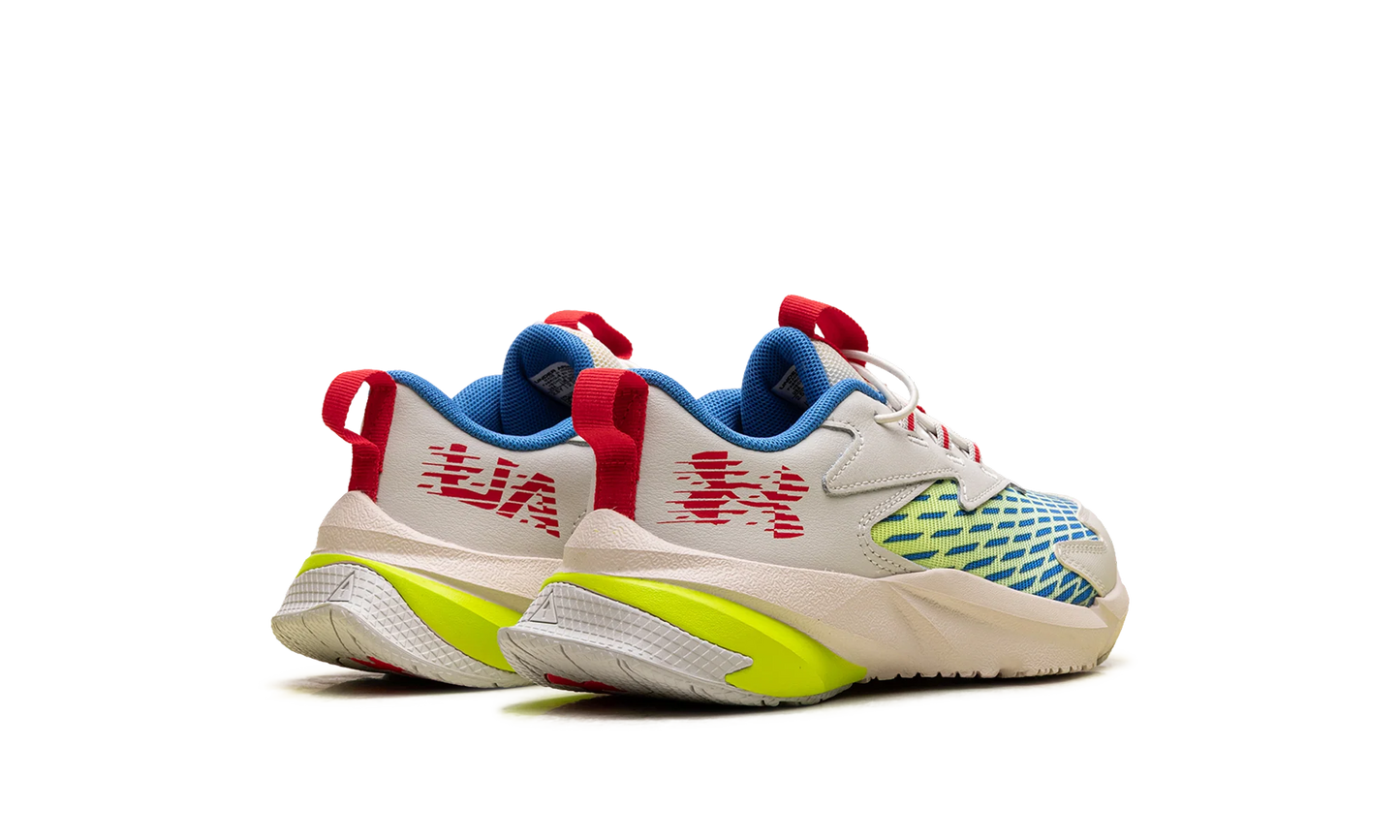 UA BPS Scramjet 7 "Summit White High Vis Yellow Racer Red" 6006928 110