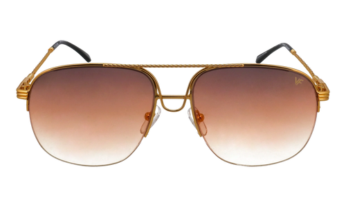 Collins Half Rim 24KT "Yellow Gold / Brown Triple Gradient" MPCL2 0002 54T5