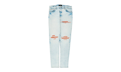 MX1 Ultrasuede Patch Jeans "Medium Indigo Taupe" AMDNSY1149 497