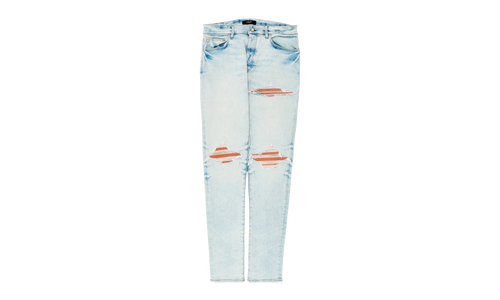 MX1 Ultrasuede Patch Jeans "Medium Indigo Taupe" AMDNSY1149 497