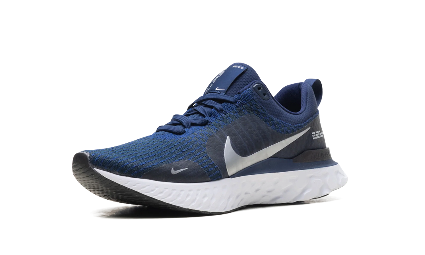 React Infinity Run Flyknit 3 "College Navy Metallic Silver" DZ3014 401