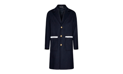 Sartorial Tape Button-up Coat "Navy" PMER016E23FAB0014603