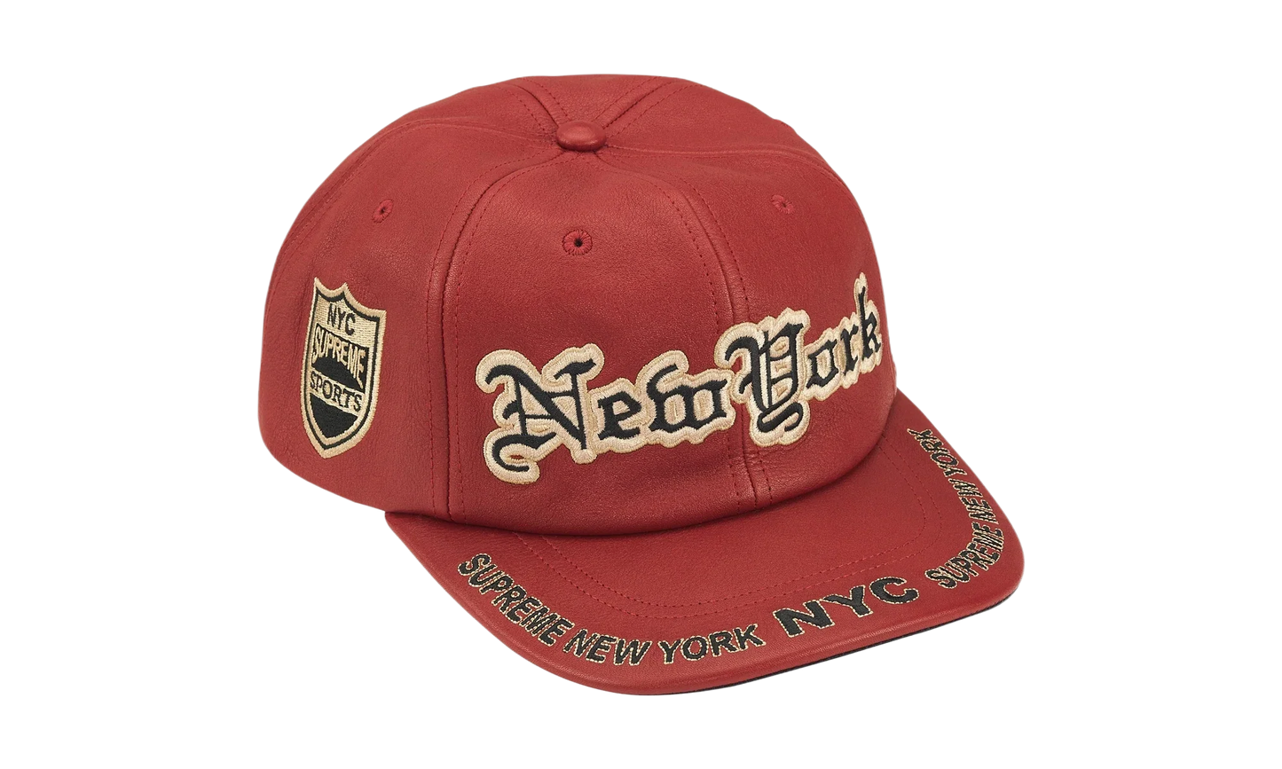 New York Leather 6-Panel "FW25 - Red" SU26920
