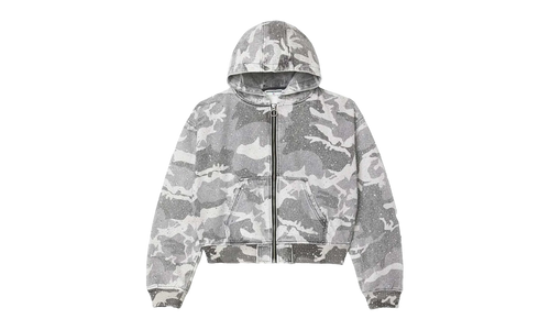 Crystal Camo Work Zip Up Jacket "Grey" 10076925