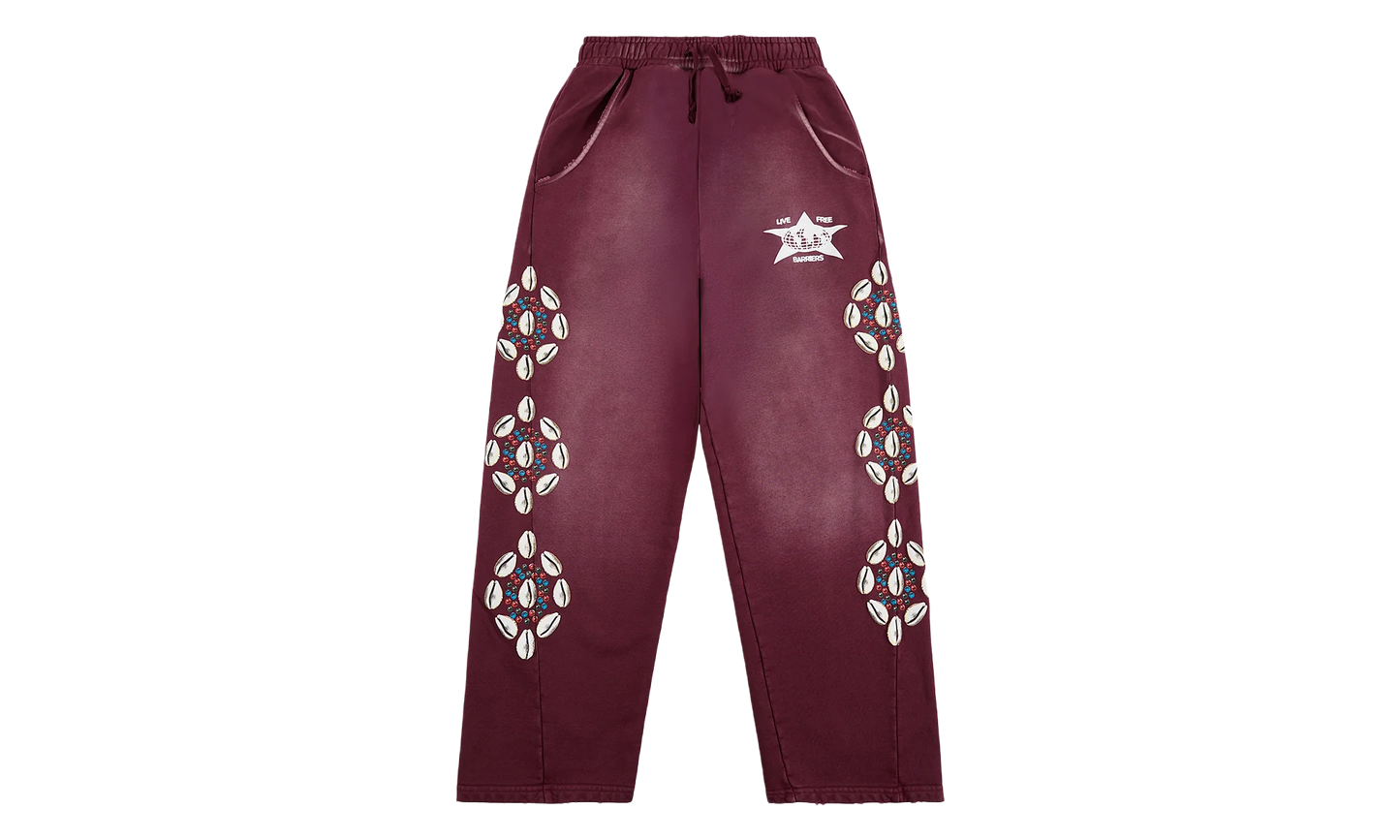 Cowrie Shell Sweatpant "Maroon" BAR27