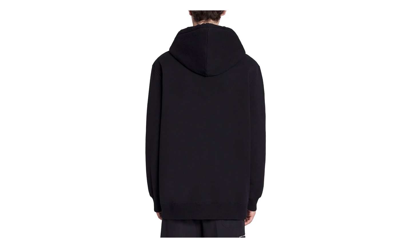 EMBROIDERED OVERSIZED HOODIE "Black" RU HO0009 J110 P24 10