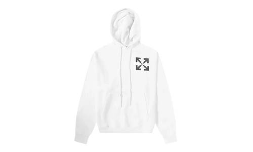 Single Arrow Over Hoodie "White" OMBB037C99FLE0080110