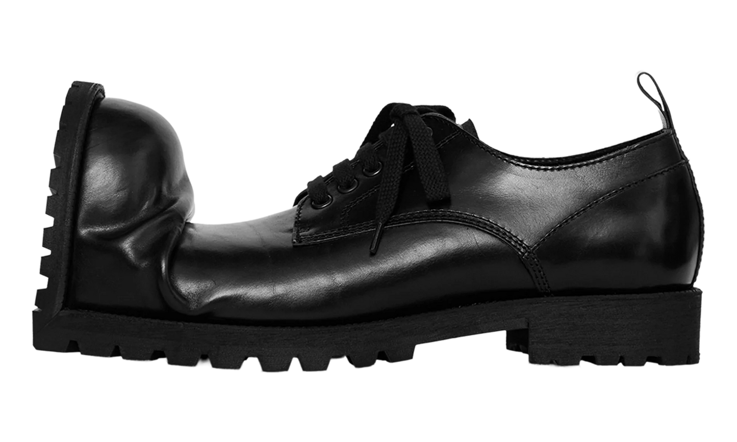 Kids Love Gaite Crushed-Toe Derby Shoes "Black" PPK102001