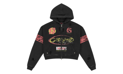 Speedway Zip Hoodie "Black" GS075