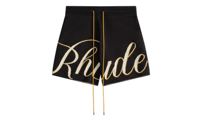 Script Knit Shorts "Black / Cream" RHPS24SH16973165 BLC