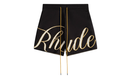 Script Knit Shorts "Black / Cream" RHPS24SH16973165 BLC