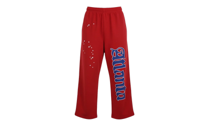 Atlanta Logo Open Leg Sweatpants "Red / Blue" SP5der319