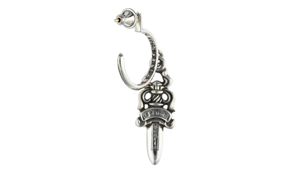 Dagger' Hoop Earring "Silver" CHRM0946