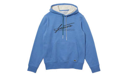 Signature Hooded Flecked Cotton Fleece Hoodie "Blue Chine" SH2059 HG3