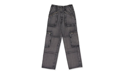 Loose Straight Cargo Pants Wmns "Black" PF22WDF019_BLACK