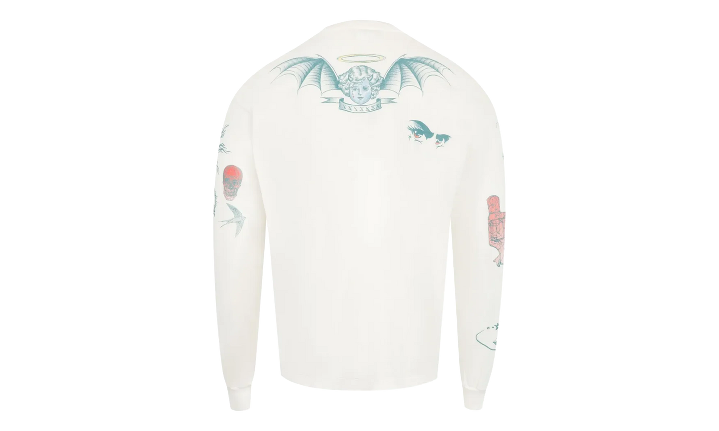 Dr. Woo Tattoo Long-Sleeve Tee "White" SM HR1 0000 C29