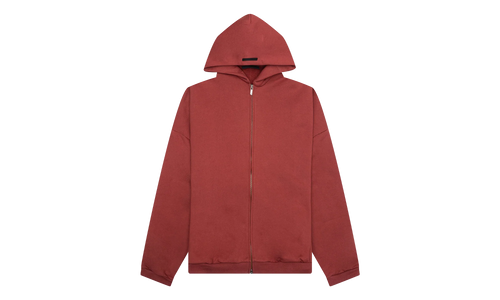 Heavy Fleece Full Zip Hoodie "Crimson" 192BT246246F