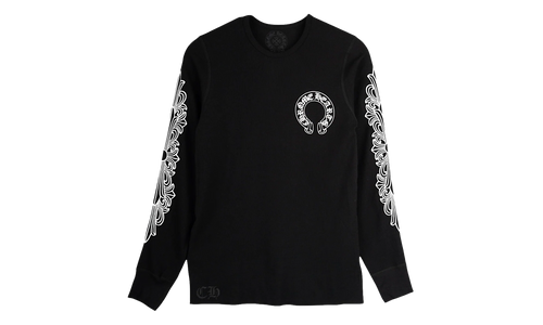 Horseshoe Floral Thermal "Black" CHRM0794