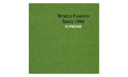 World Famous Micro Hooded Sweatshirt "SS23 - Green" SU27232