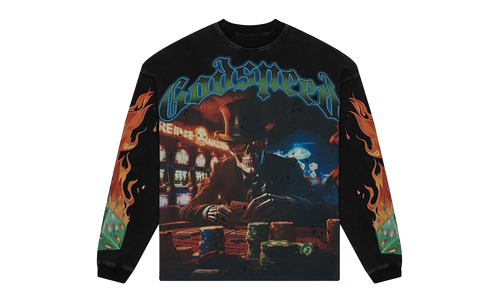 LAG THERMAL LONG SLEEVES SWEATSHIRT "BLACK WASH" GS123