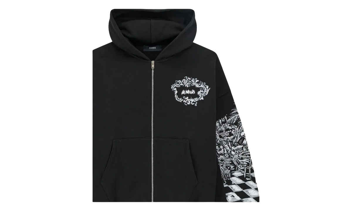 Chateau Sketch Zip-Up Hoodie "Black" AMTOJR1099 001