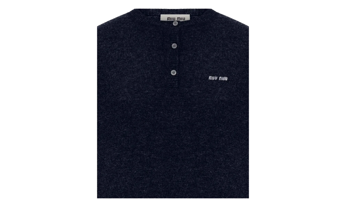 Cashmere 3-Button Crewneck Sweater WMNS "Blue" MML02M S OOO 13S1 F0008