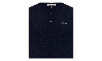 Cashmere 3-Button Crewneck Sweater WMNS "Blue" MML02M S OOO 13S1 F0008