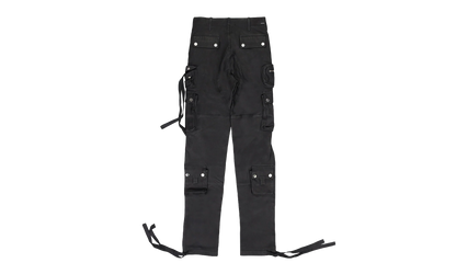 Tactical Leather Cargo Pants "Black" PS22MLP003_Black