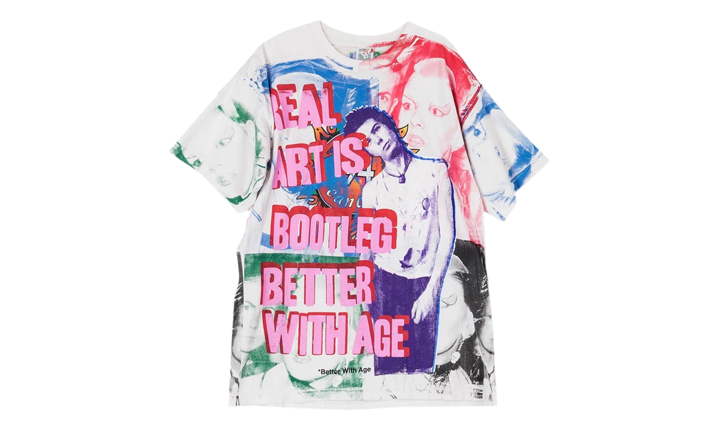Bootleg Print Tee "White / Multicolor" BWA75