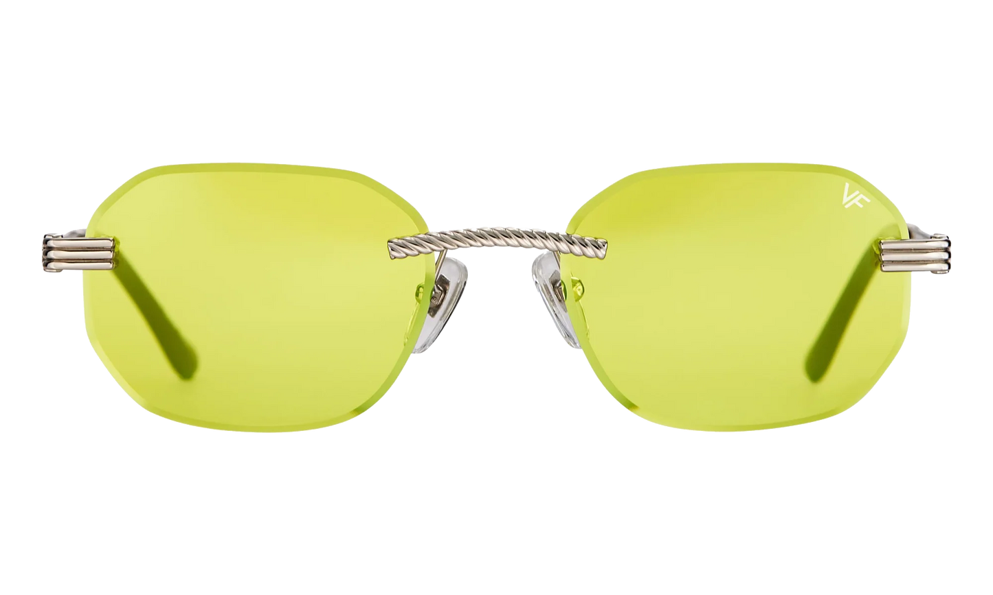 Hustler Rimless Drill Mount 24KT "White Gold / Citrus Yellow" DMHU2 0038 42D3