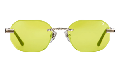 Hustler Rimless Drill Mount 24KT "White Gold / Citrus Yellow" DMHU2 0038 42D3