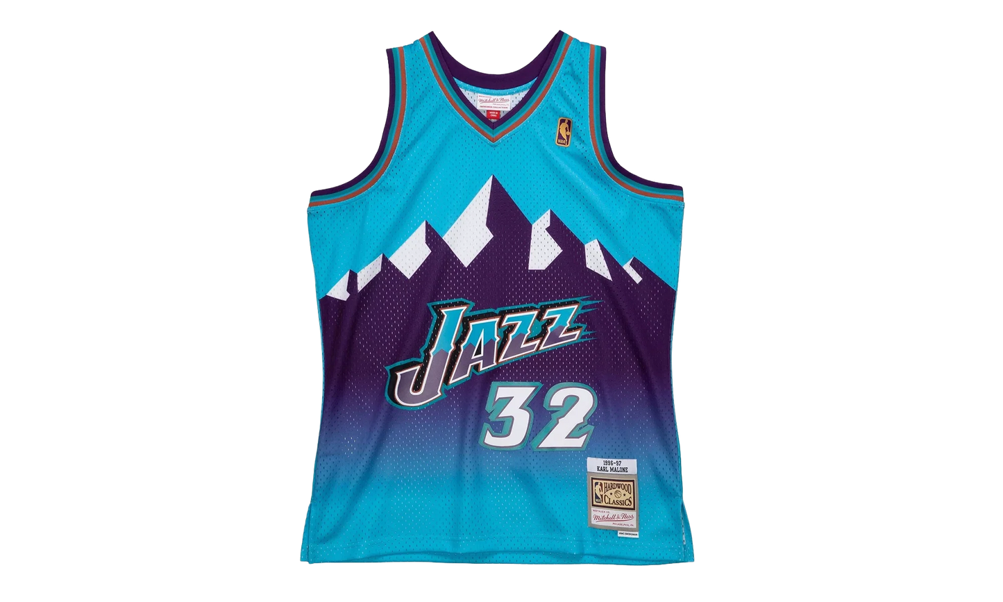 NBA Karl Malone Reload Swingman Jersey "1996 Utah Jazz - Blue" SMJYCP19271 UJABLUE96KMA