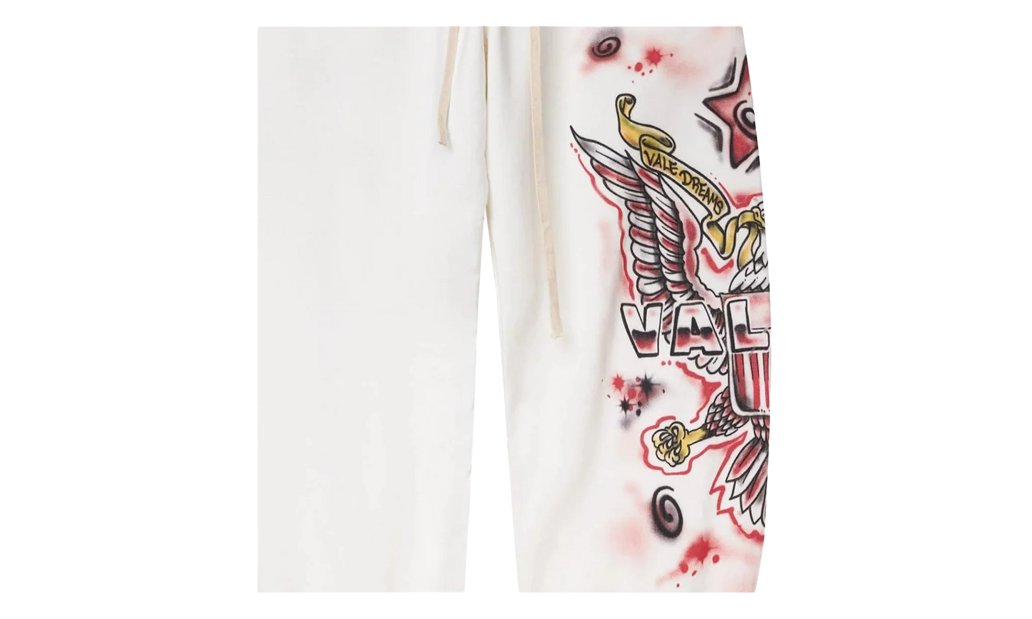 FLAG SWEATPANTS "White" VAL125