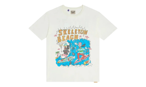 Skeleton Beach Surf Tee "Light Archival White" GD054