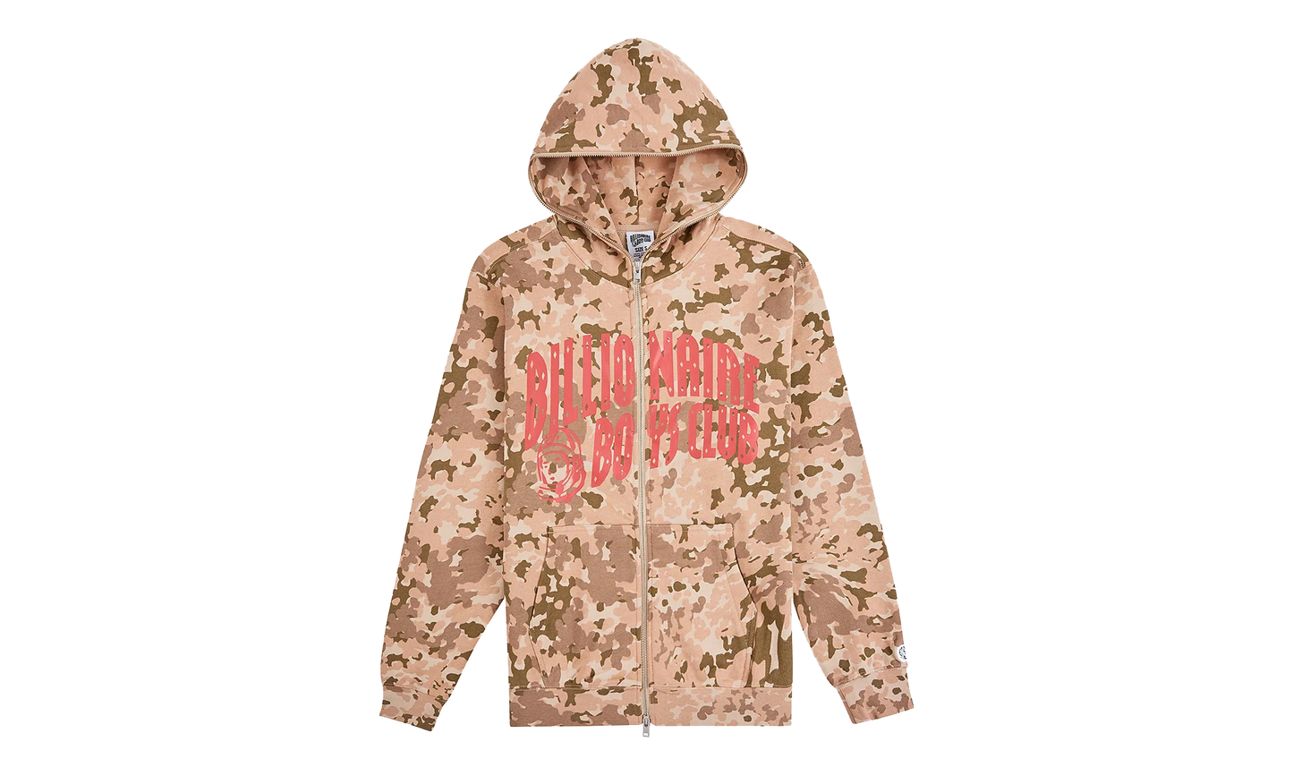Camo Zip-Up Hoodie "Doeskin" 861 2300 DOE
