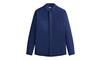 Lattice Floral Long-Sleeve Apollo Shirt "Cave" KHM032068 5032