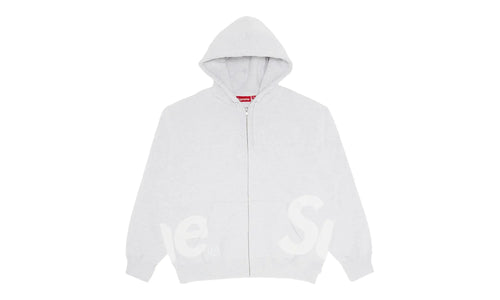 Big Logo Zip Up Hooded Sweatshirt "Ash Grey" SU26885