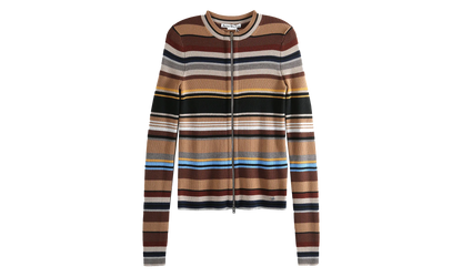 Striped Wool Cardigan WMNS "Multicolor / Brown" RW WN KNIT000009 MULTI BROWN