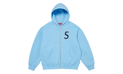 Devil S Logo Zip Up Hooded Sweatshirt "SS26- Light Blue" SU27310