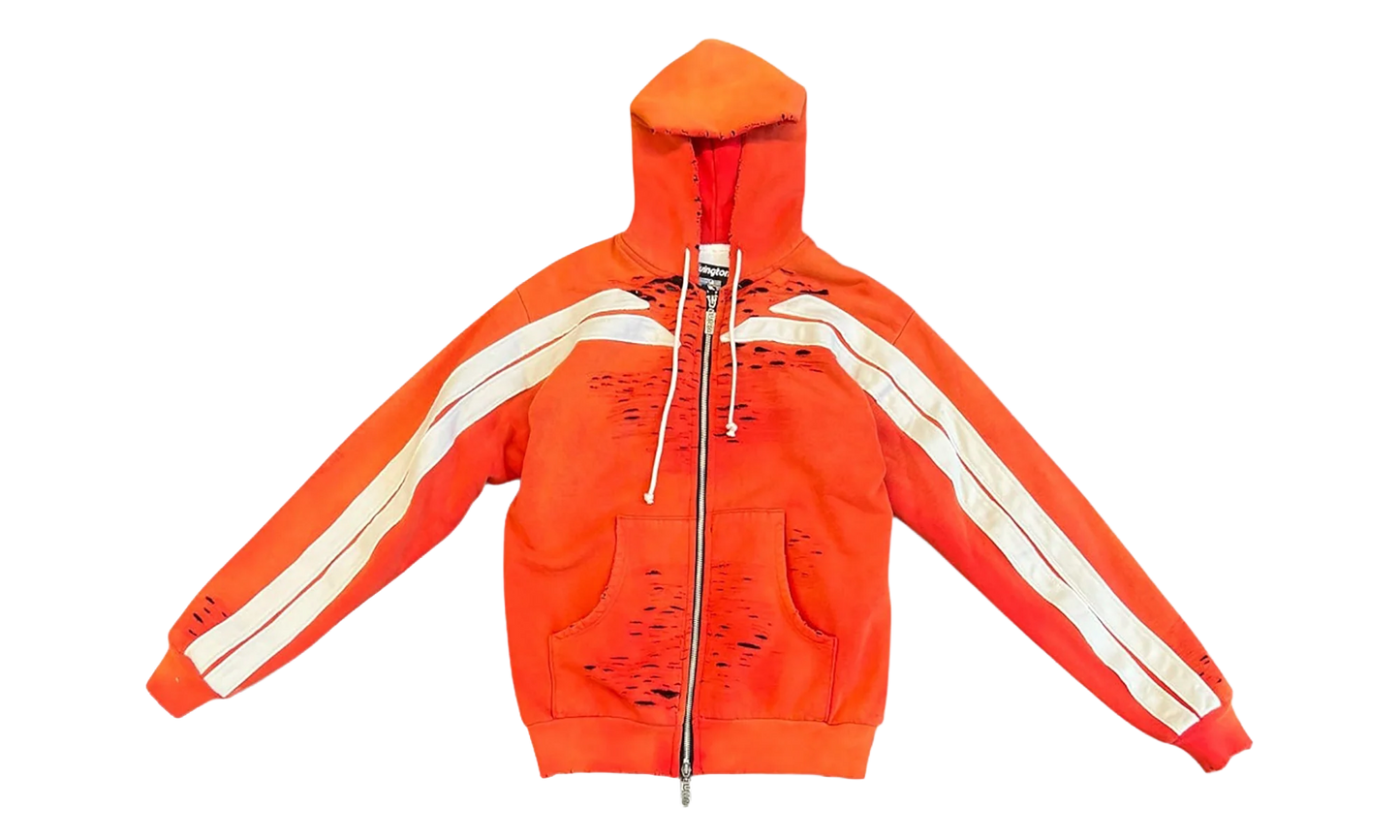 Apocrypha Pious Zip-Up Hoodie "Orange" APOC ZH44