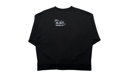 Smiley Face Crew Sweatshirt "Black" A09PO713 BLACK