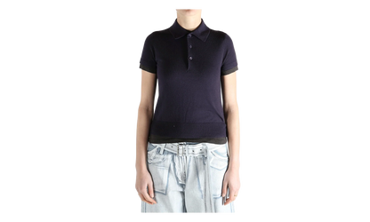 Polo Knit Shirt WMNS "Purple Brown" FN WN KNIT000967 PURPLE BROWN