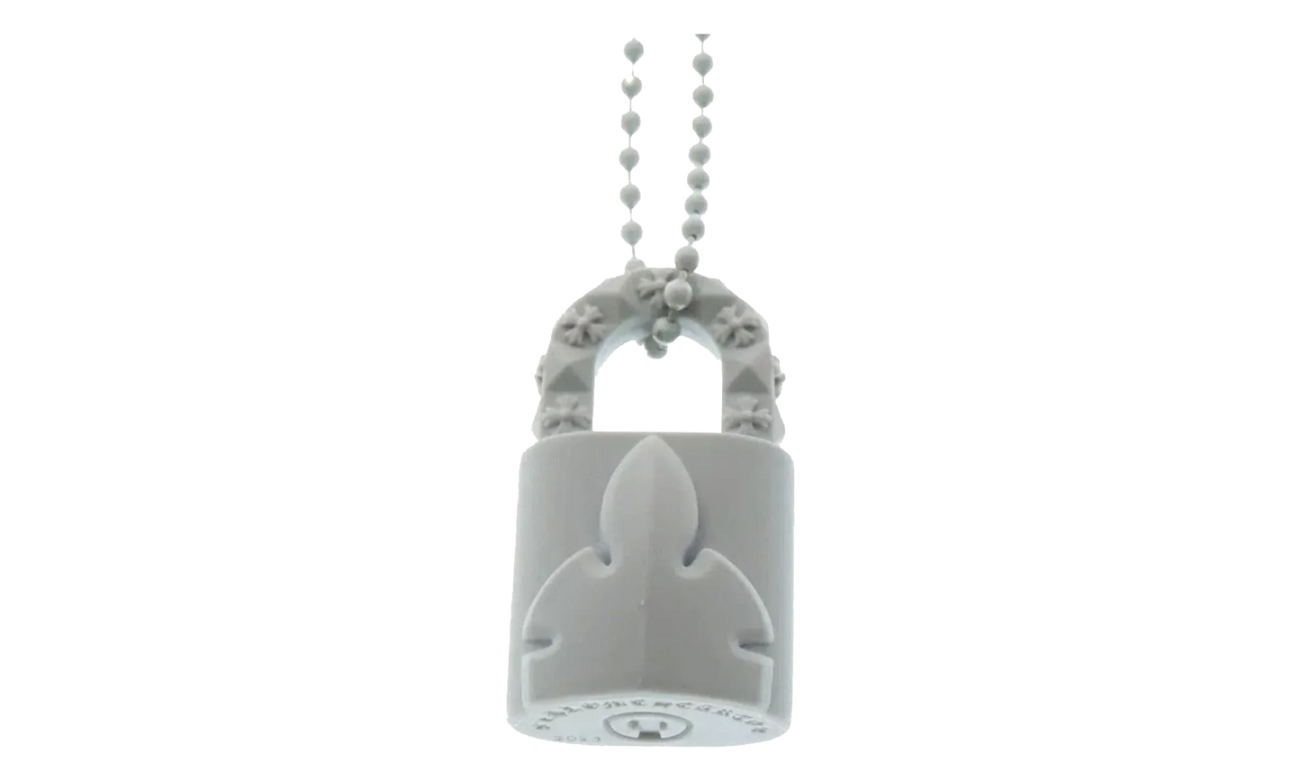 Silichrome Lock Necklace "White" CHRM1047
