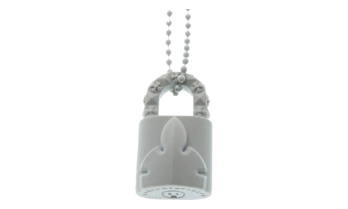 Silichrome Lock Necklace "White" CHRM1047