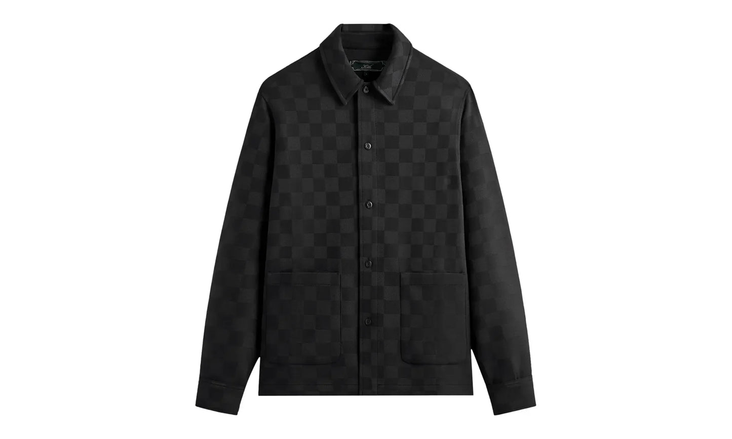 Boxy Collared Overshirt "Black" KHM031764 001