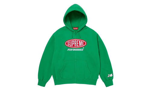 Performance Zip Up Hoodie "SS26 - Green" SU27267
